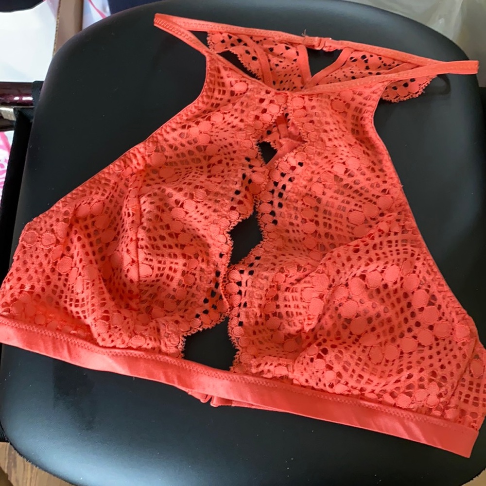 Victoria's secret high neck laced keyhole bralette